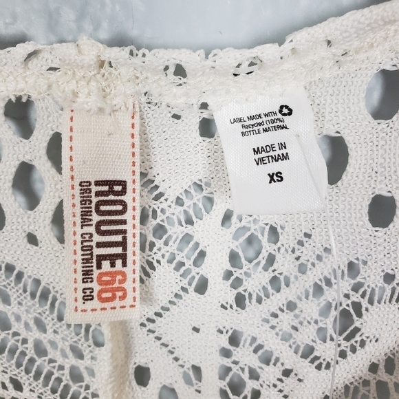 ROUTE 66 Open Knit Maxi Dress Sz XS Boho Feminine - Picture 10 of 11